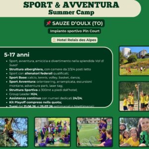 Sport & Avventura 2026 | Summer camp multisport a Sauze D'Oulx