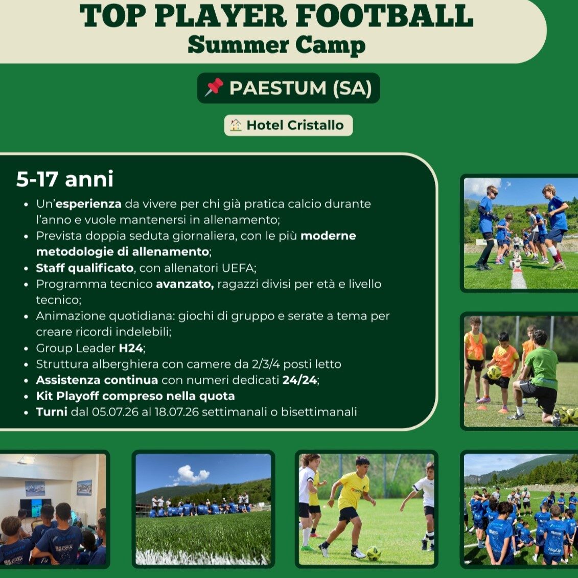 Top Player Football | Summer soccer camp a Paestum (SA)