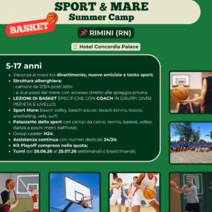 Sport & Mare 2026 | Camp estivo di basket a Rimini
