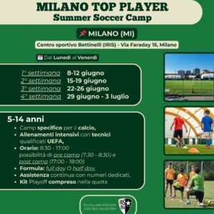 Milano Top Player | Summer Soccer Camp 2026