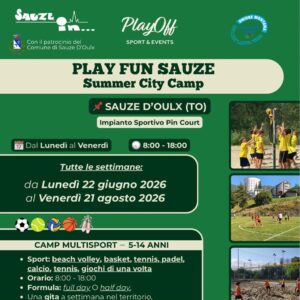 Play FUN Sauze 2026 | Summer city camp a Sauze D'Oulx