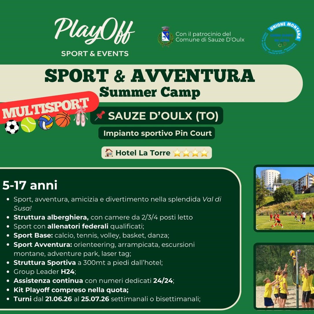 Sport & Avventura 2026 | Summer camp multisport a Sauze D'Oulx